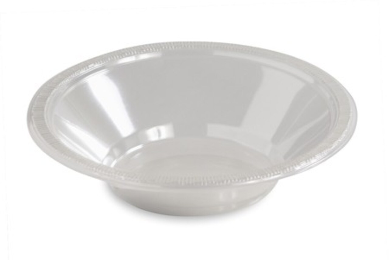 Party Central Round Disposable Party Bowls - 12 oz. - Clear - Club Pack of 240